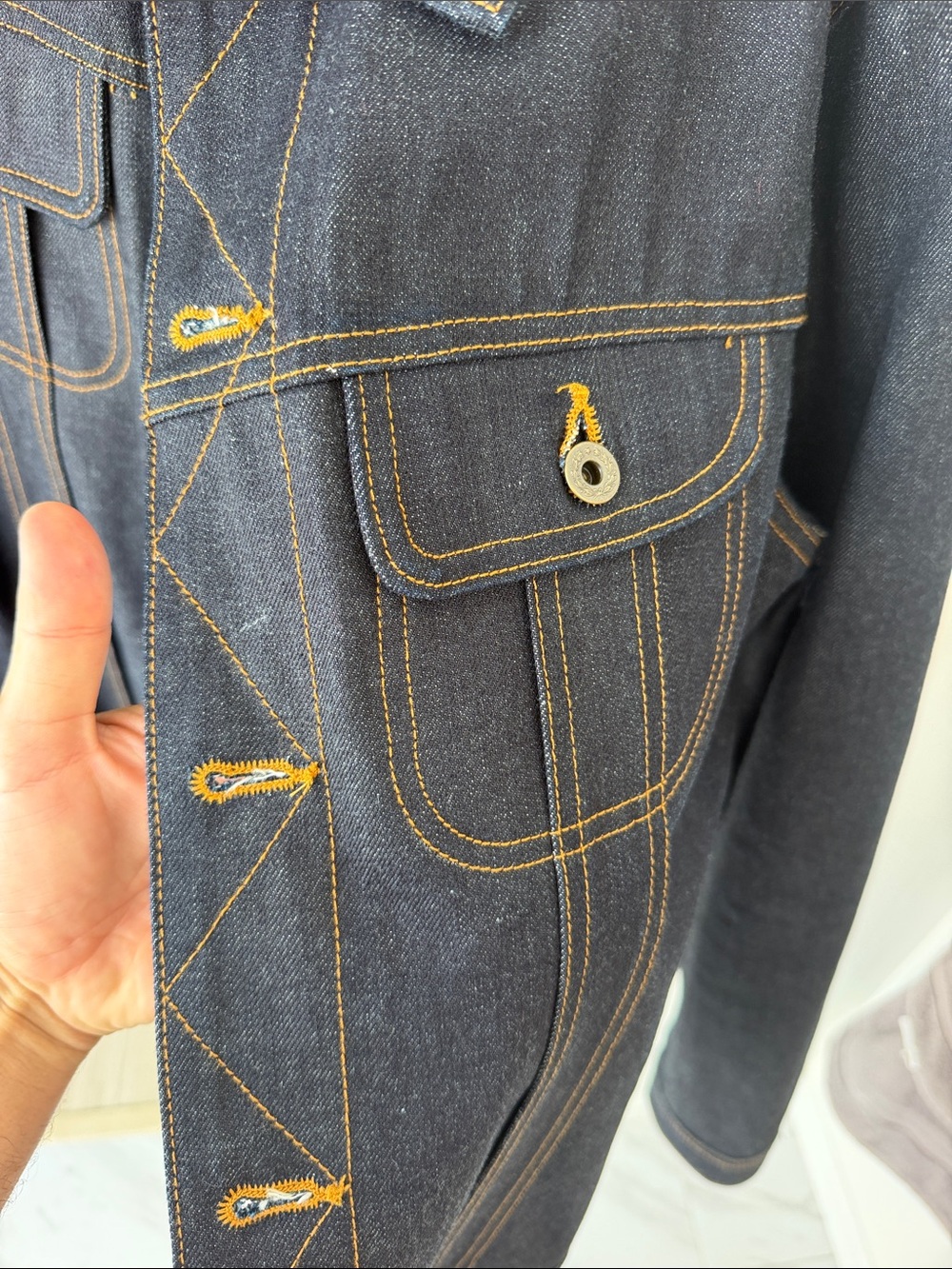 Men’s Brave Star Selvedge Denim Jacket - Like New size large mens - Picture 5 of 8